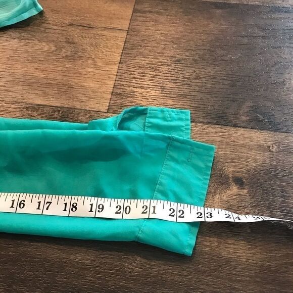 Bongo large aqua Blouse women’s long sleeve - Picture 15 of 16